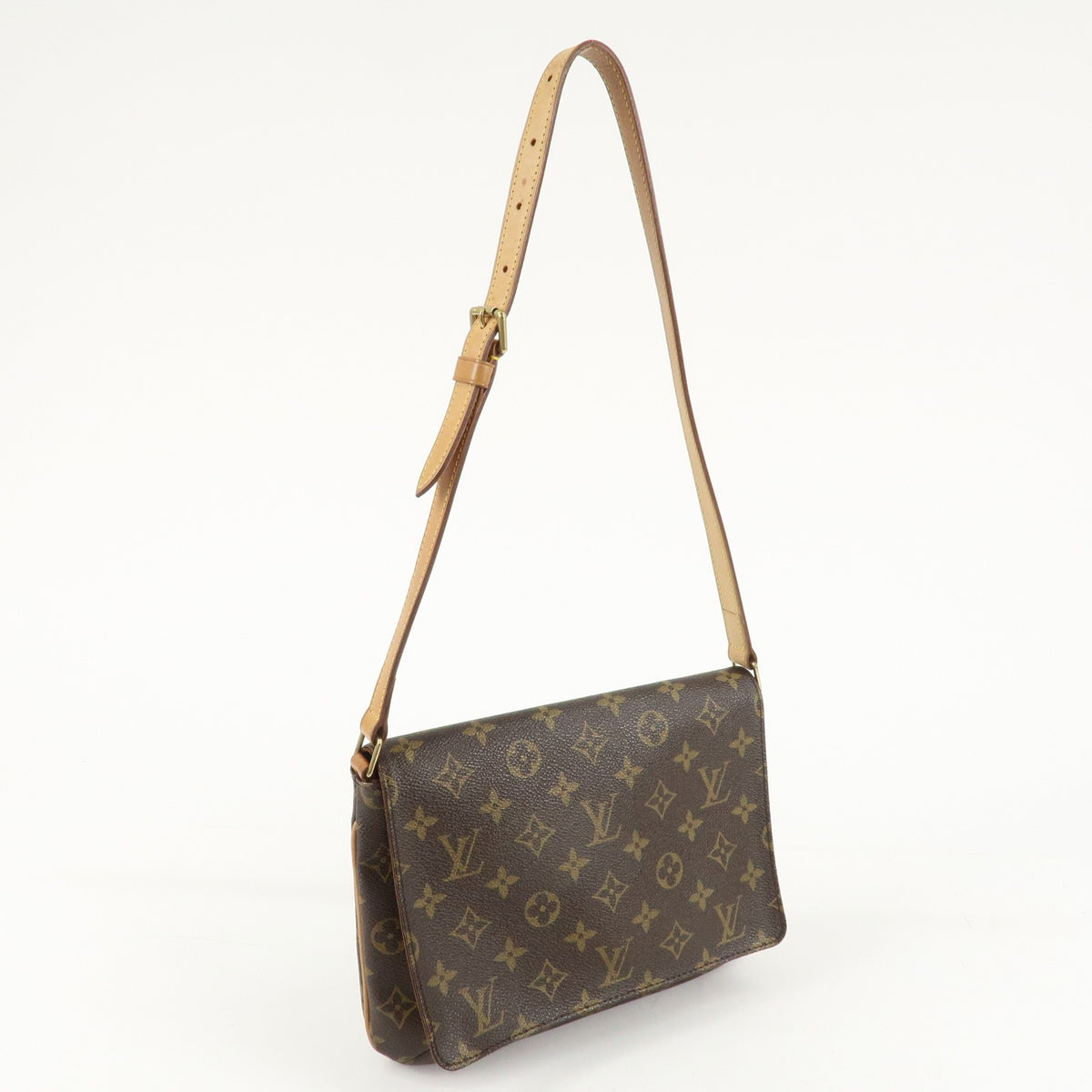 Louis Vuitton Monogram Musette Tango Short Shoulder Flap Brown M51257 Preowned3
