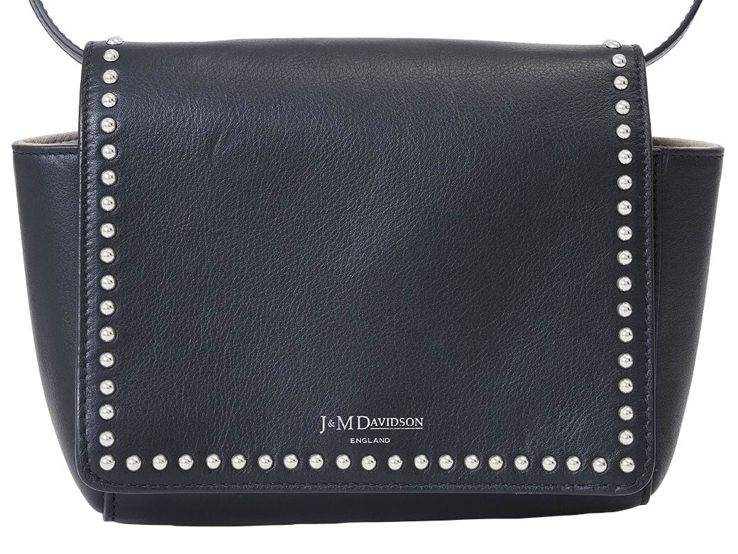 J&M Davidson Shoulder Bag Drawer Special Order LAMIA Studded Black Women Leather2