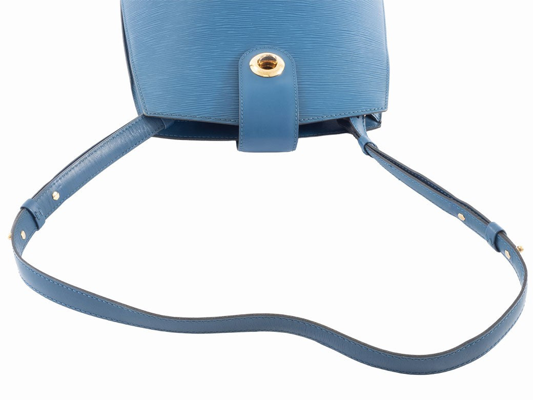 LOUIS VUITTON Cluny Epi Leather Toledo Blue Shoulder Bag M55225 Preowned Auth6