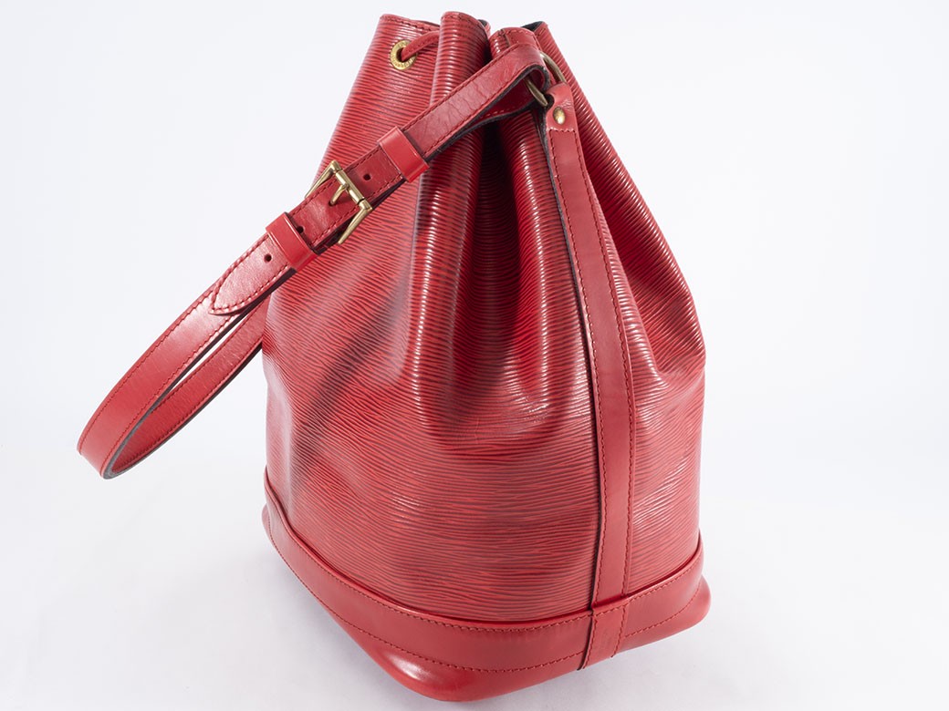 LOUIS VUITTON Noe Epi Leather Shoulder Bucket Drawstring Red M44007 Preowned22