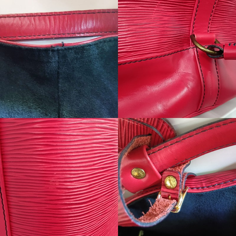 Louis Vuitton Epi Leather Randonnee GM Backpack Red M43087 Womens Preowned Auth19
