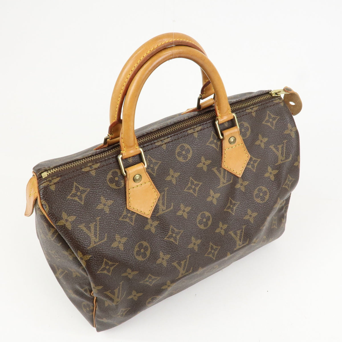 Louis Vuitton Monogram Speedy 30 Boston Bag Hand Bag Brown M41526 Auth Used F/S3