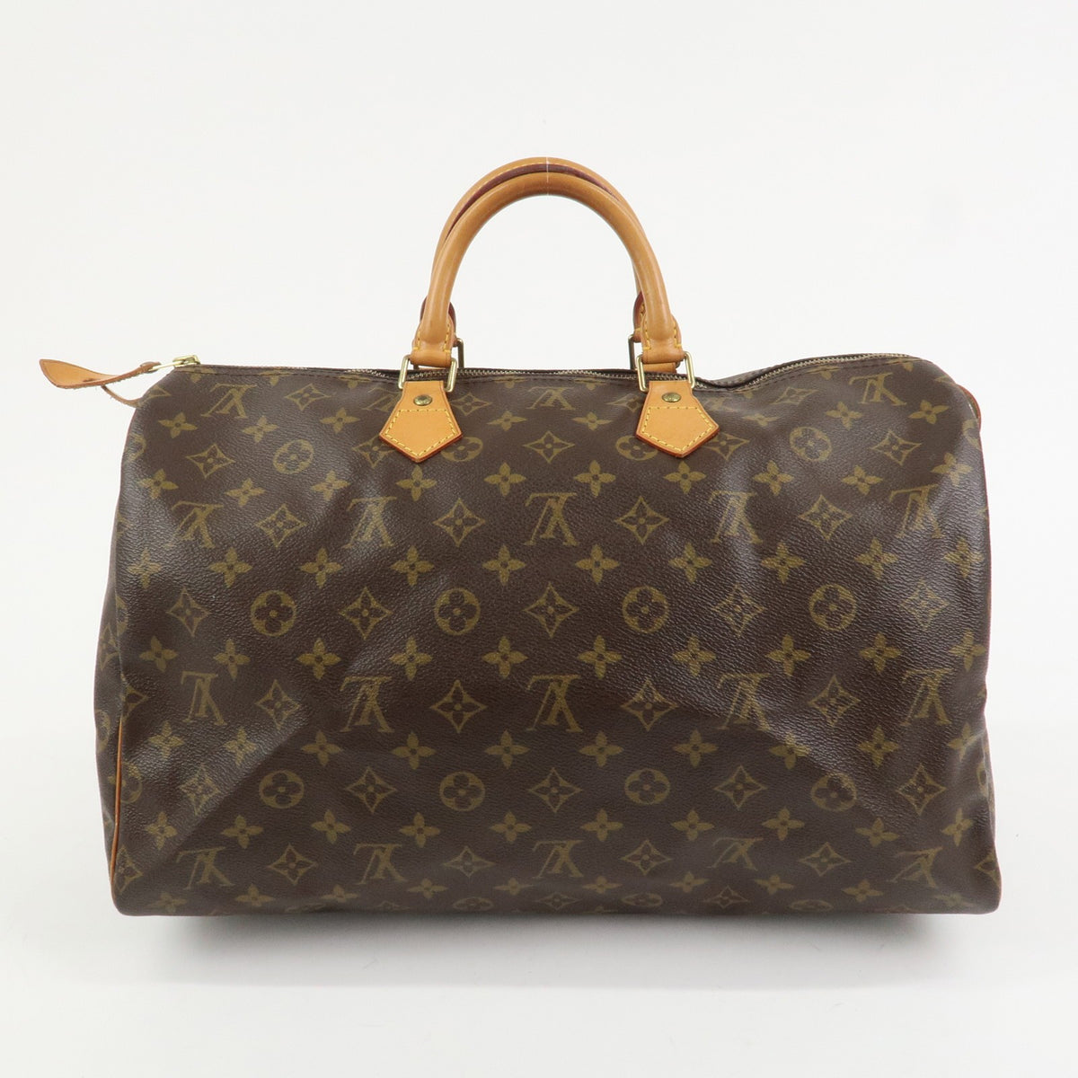 Louis Vuitton Monogram Speedy 40 Hand Bag Boston Bag Brown M41522 Auth Used F/S1