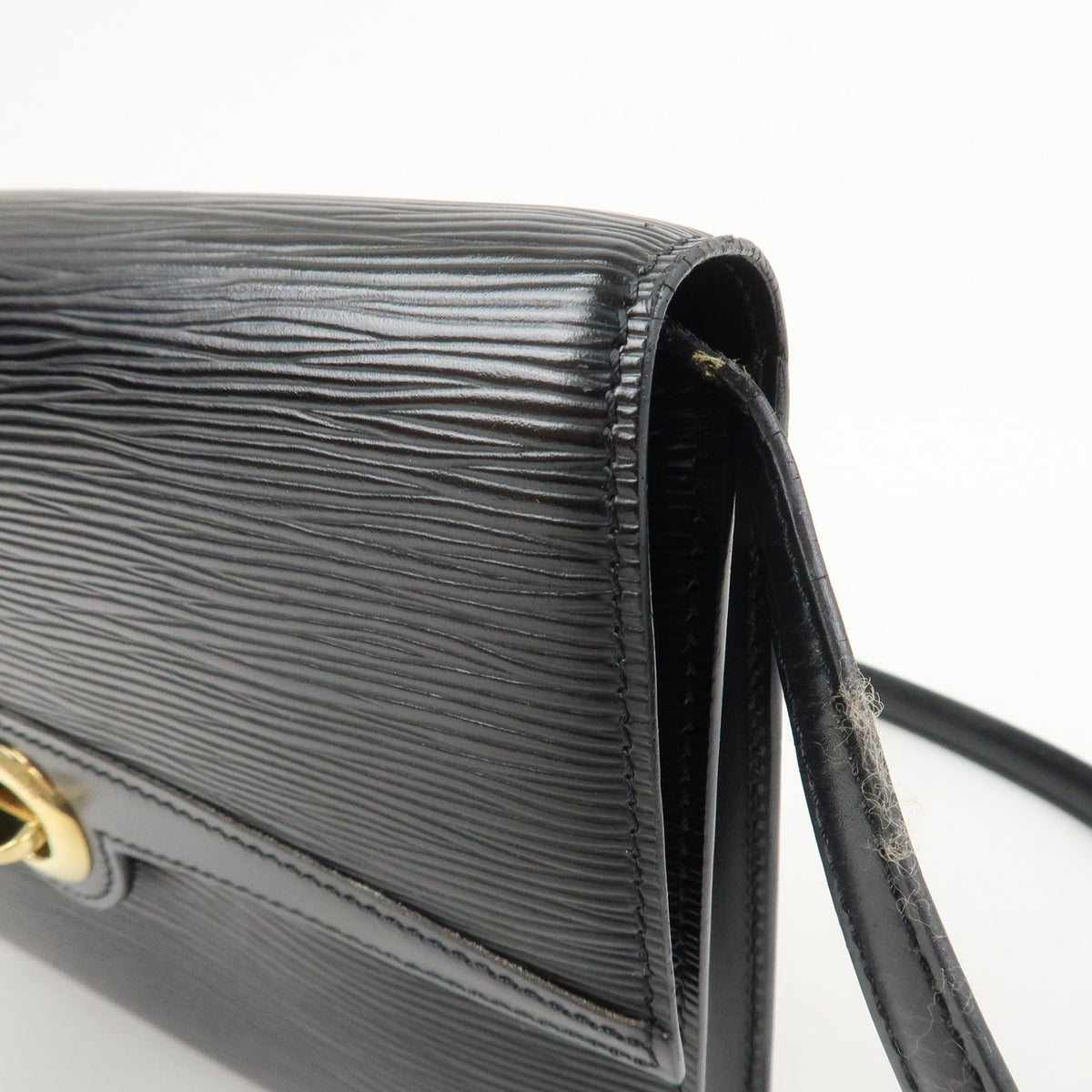 LOUIS VUITTON Arche Epi Leather Noir Black Small Convertible Bag Preowned Auth7