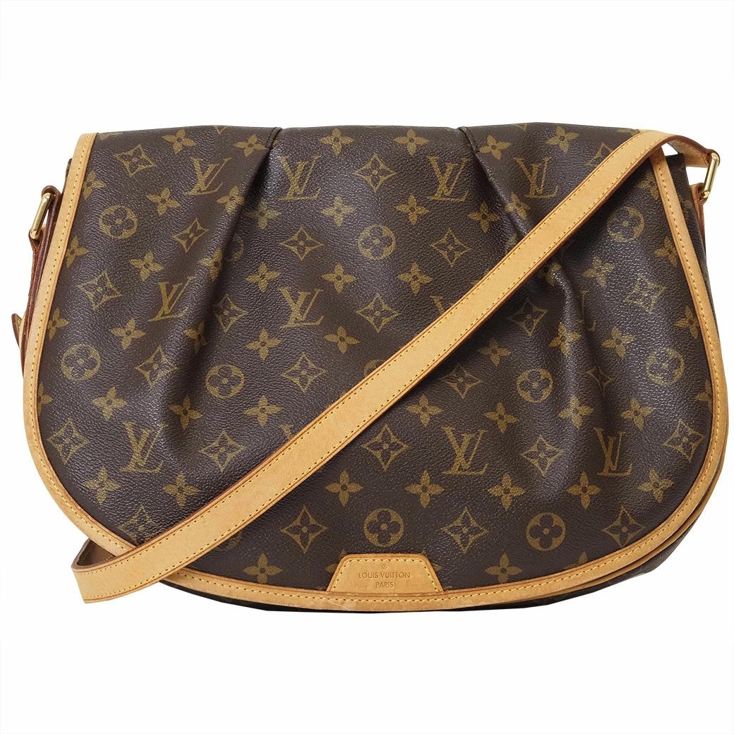 Louis Vuitton Menilmontant MM Monogram Canvas Crossbody Shoulder Bag Preowned0