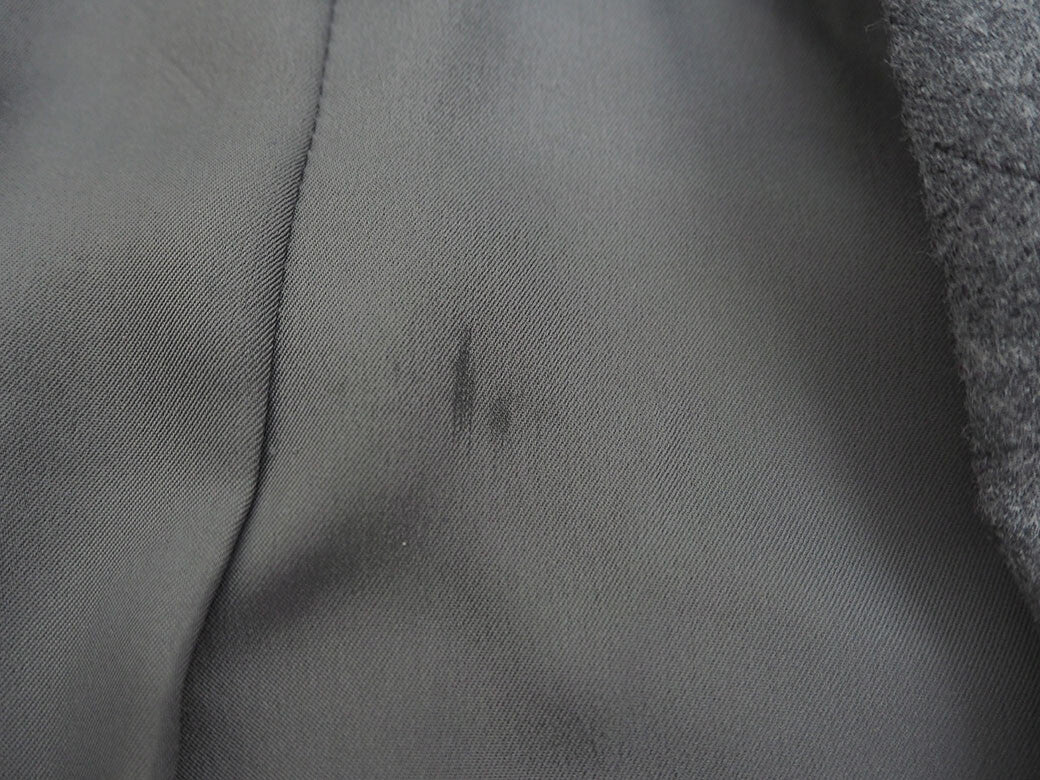 GUCCI Wool Cashmere Tailored Jacket 38 (XXS) Gray Ladies Autumn Winter Reuse6
