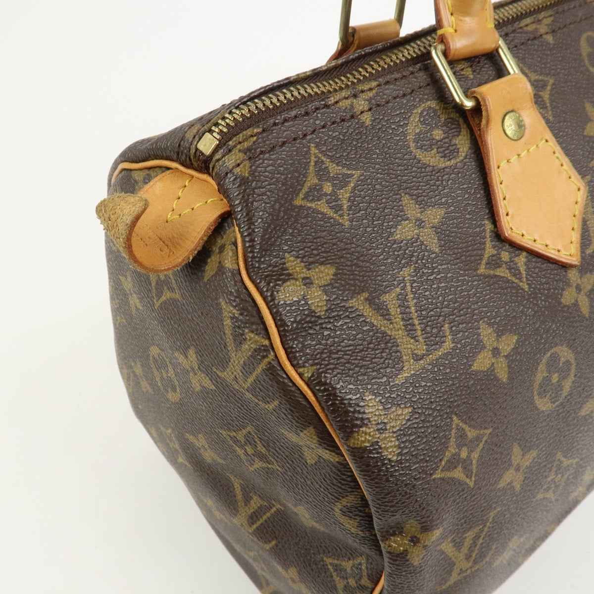 Louis Vuitton Monogram Speedy 30 Boston Bag Hand Bag Brown M41526 Auth Used F/S14