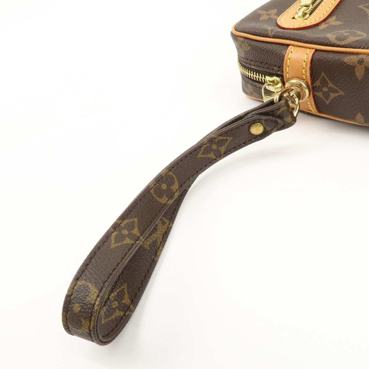 Louis Vuitton Monogram Marly Dragonne GM Clutch Bag Brown M51825 Auth Used F/S5