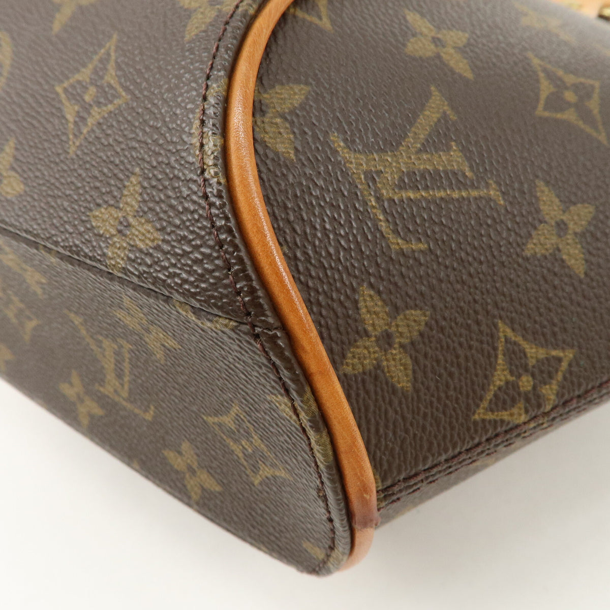 Authentic Louis Vuitton Monogram Ellipse PM Hand Bag Brown M51127 Used F/S11