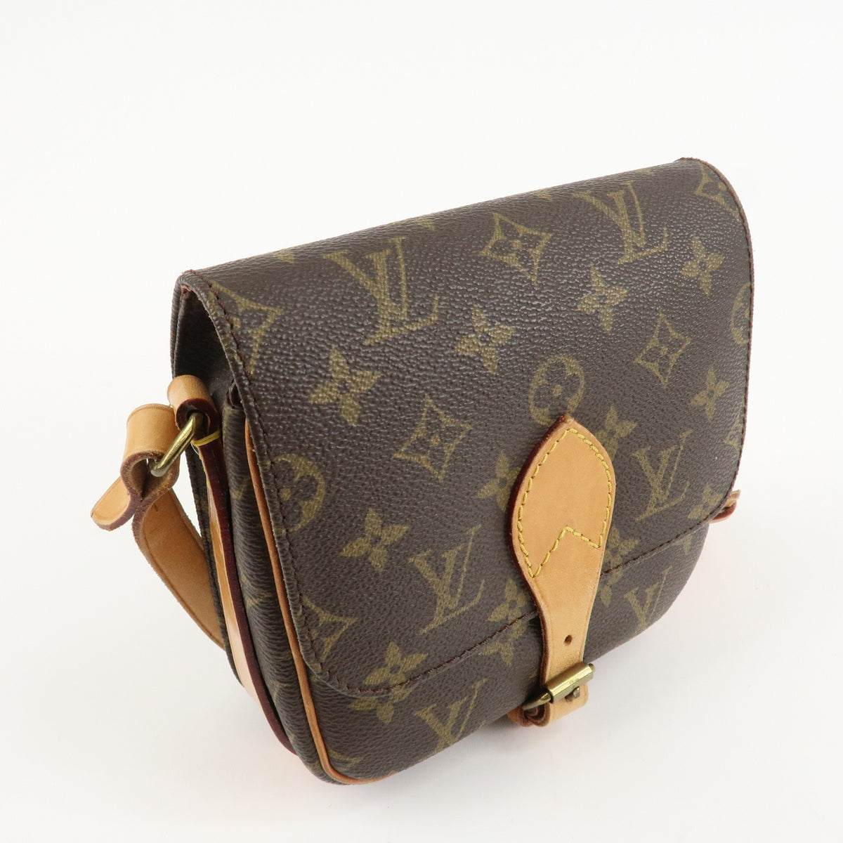 LOUIS VUITTON Mini Cartouchiere Monogram Crossbody Shoulder Bag M51254 Preowned2