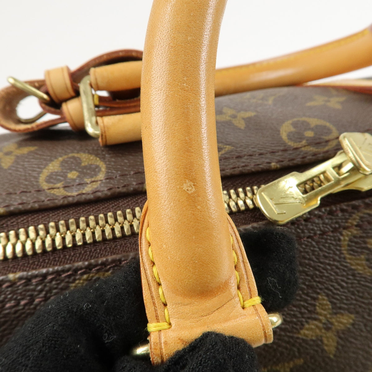 Louis Vuitton Monogram Keep All 45 Boston Bag Brown M41428 Authentic Used F/S7