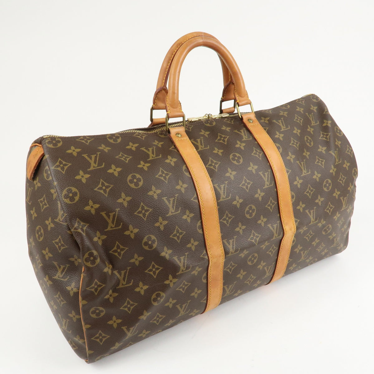 Louis Vuitton Keepall 50 Monogram Boston Travel Duffel Bag M41426 Preowned Auth3
