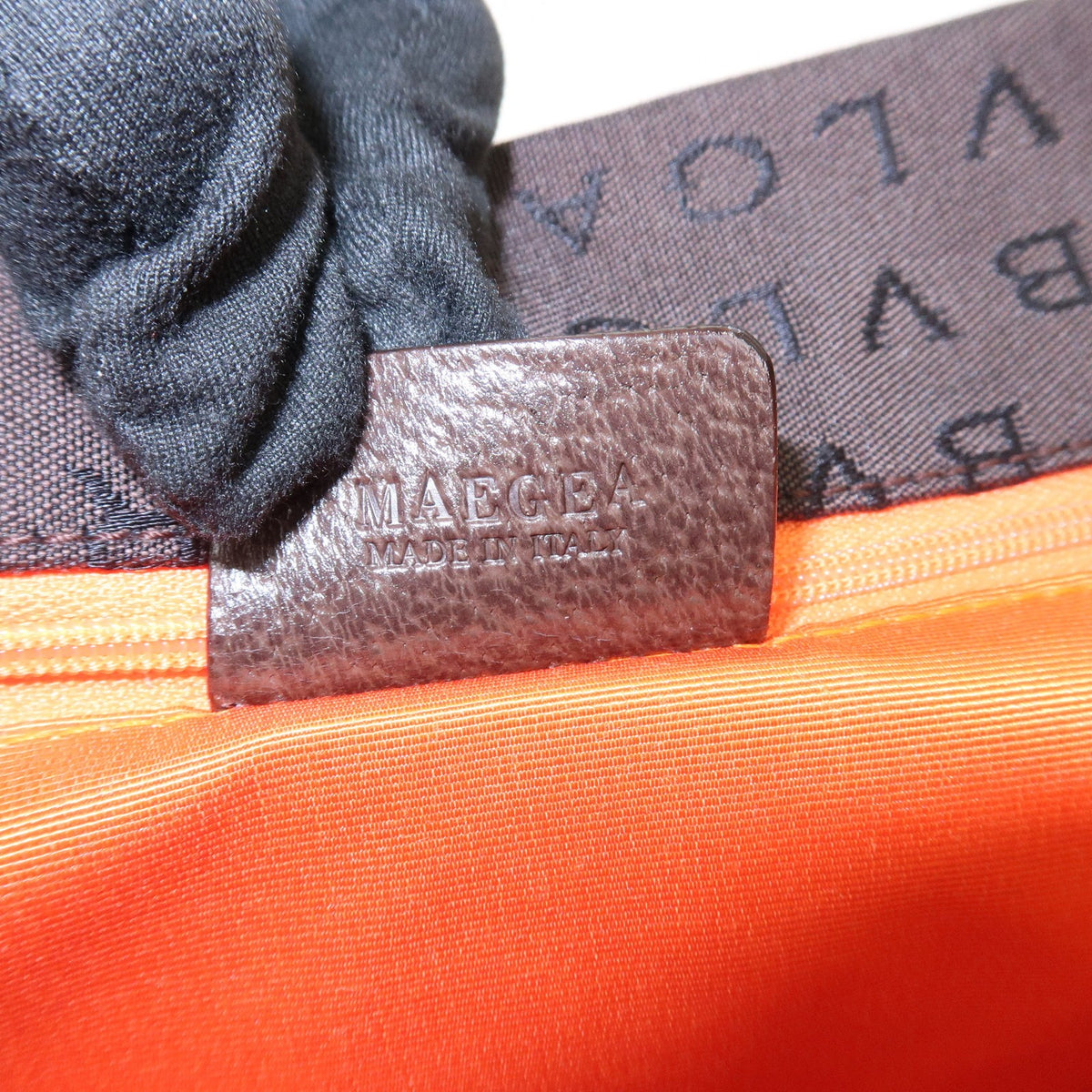 BVLGARI Logo Mania Canvas Leather Shoulder Bag Tote Bag Brown Authentic Used F/S23
