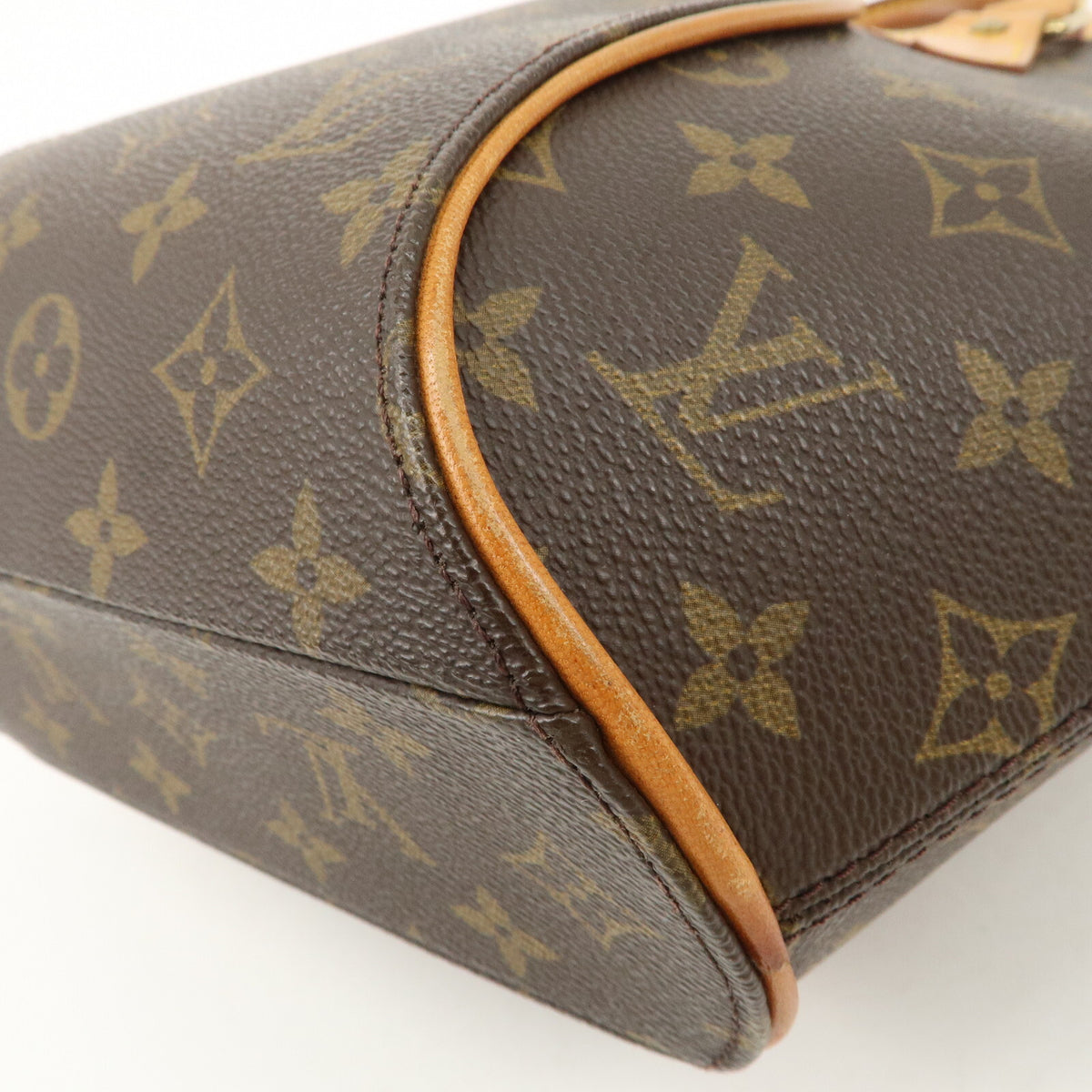 Authentic Louis Vuitton Monogram Ellipse PM Hand Bag Brown M51127 Used F/S13