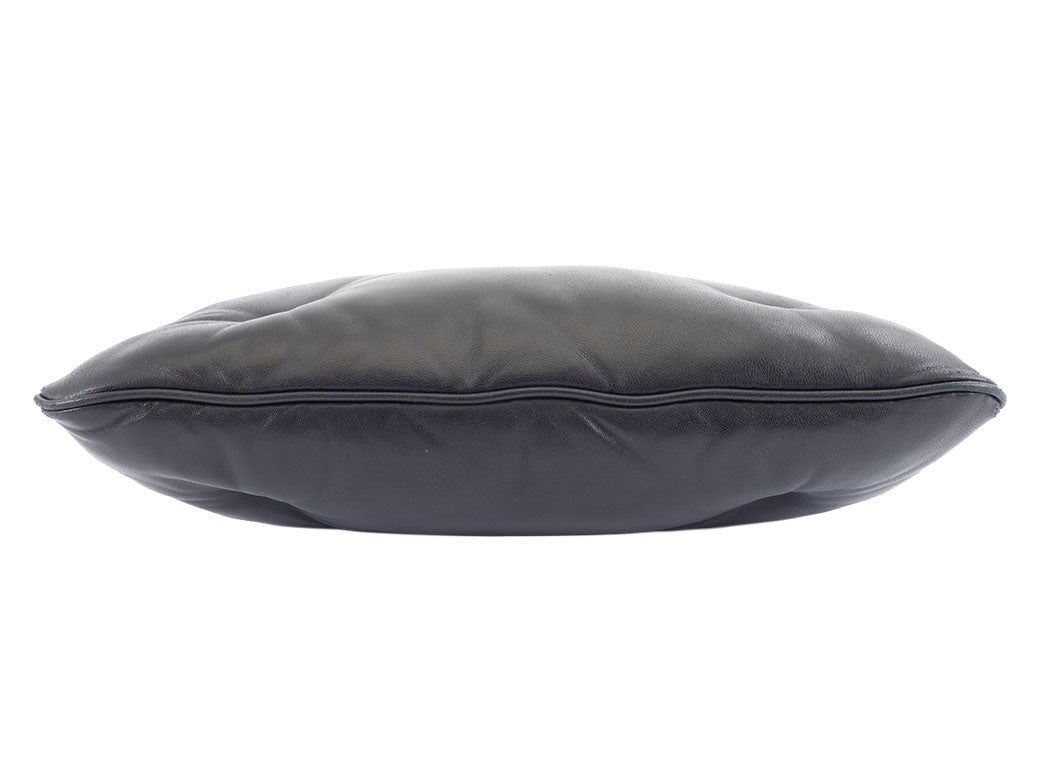 Maison Margiela Glam Slam Clutch Bag Black Nappa Leather Large Preowned Auth4