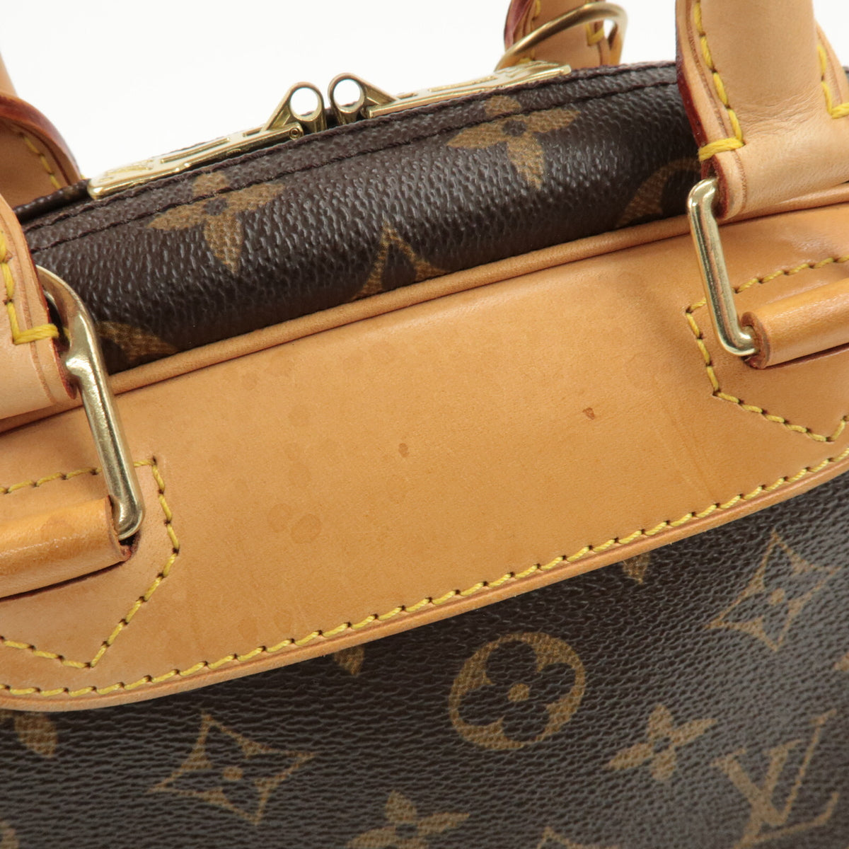 Louis Vuitton Monogram Trueville Womens Handbag Brown M42228 Preowned Auth8