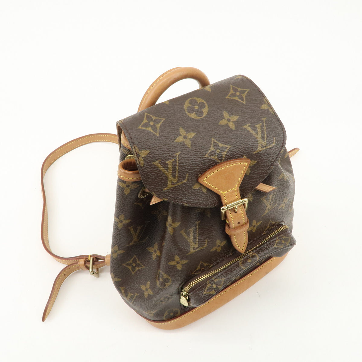 LOUIS VUITTON Mini Montsouris Backpack Monogram Canvas M51137 Preowned Auth3