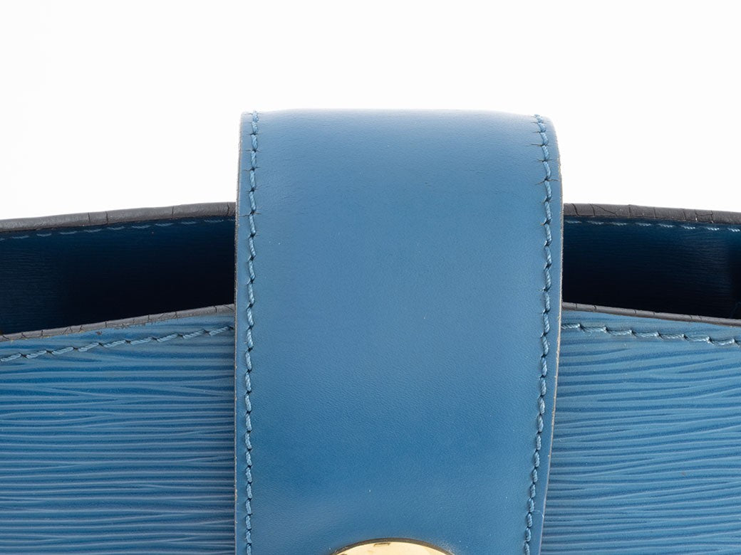 LOUIS VUITTON Cluny Epi Leather Toledo Blue Shoulder Bag M55225 Preowned Auth9