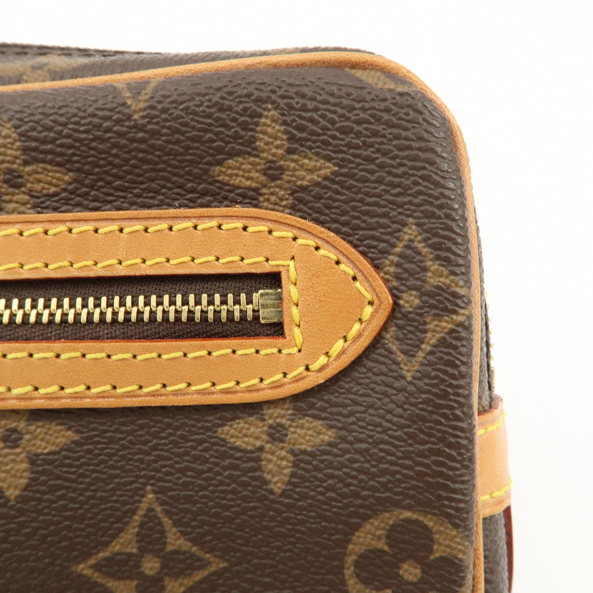 Louis Vuitton Monogram Marly Dragonne GM Clutch Bag Brown M51825 Auth Used F/S16