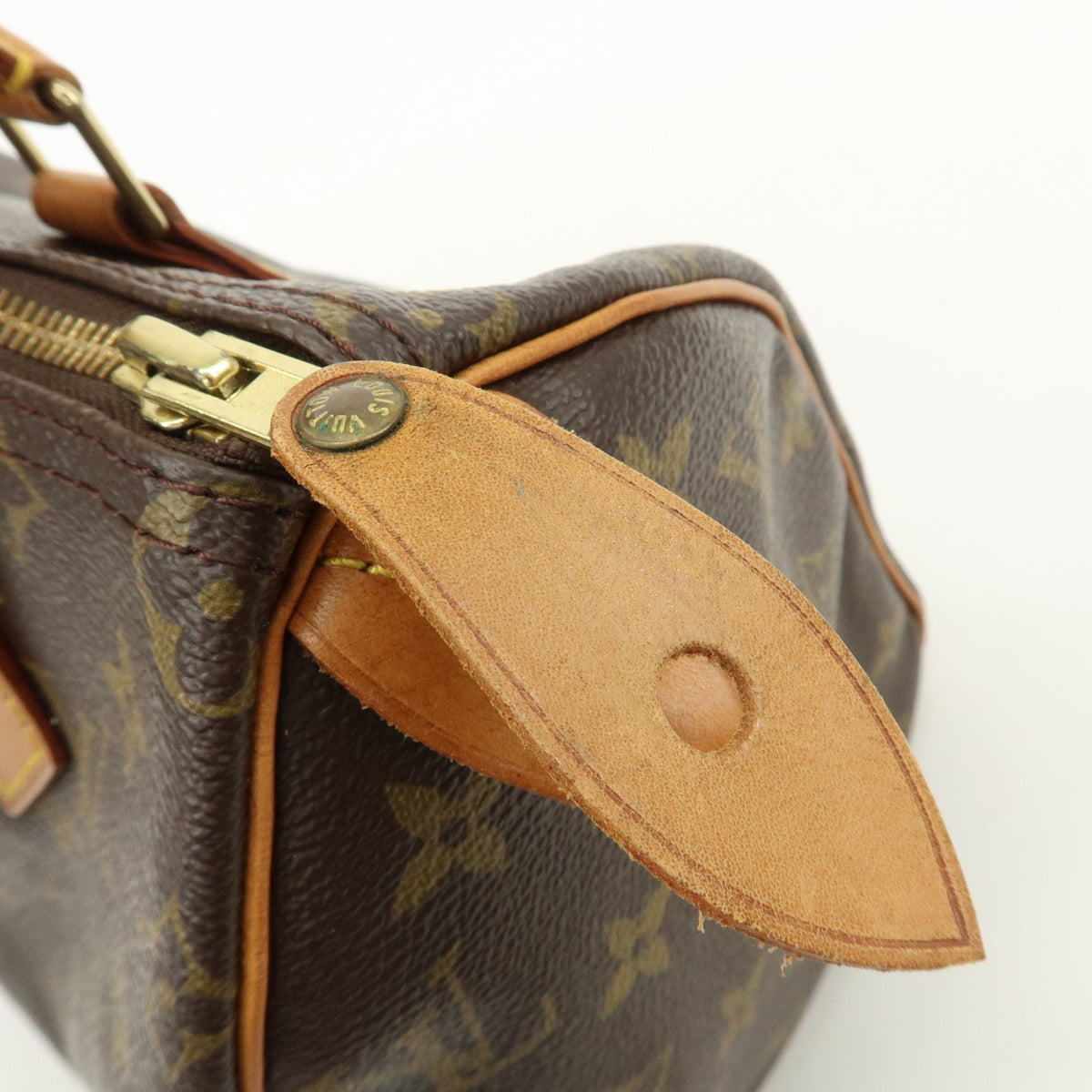 Louis Vuitton Monogram Speedy 25 Boston Bag Hand Bag Brown M41528 Auth Used F/S16