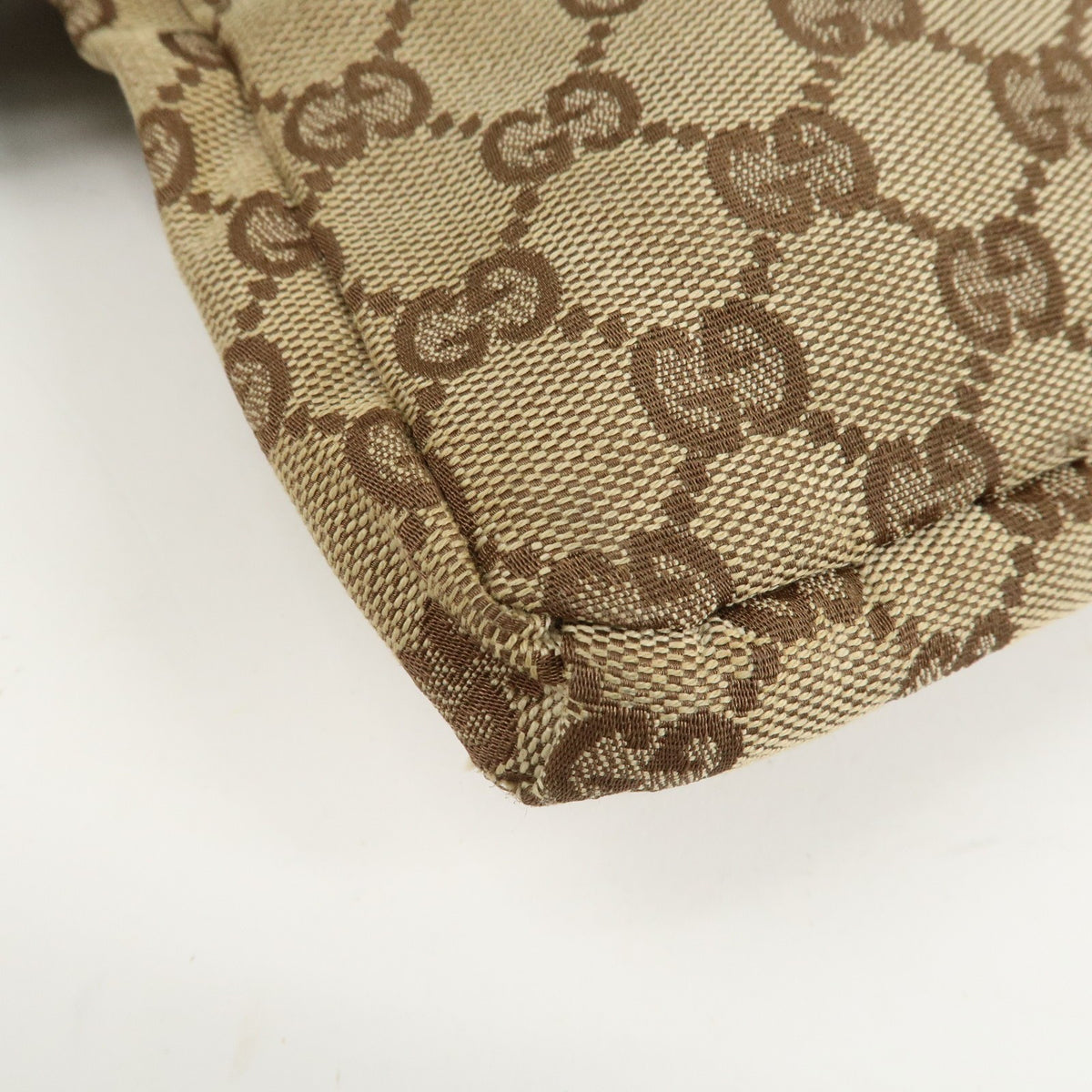 GUCCI GG Canvas Leather Waist Bag Crossbody Bag Beige Brown 28566 Auth Used F/S10