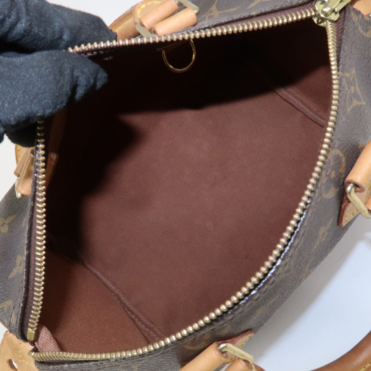 Louis Vuitton Monogram Speedy 25 Boston Bag Hand Bag Brown M41528 Preowned Auth18