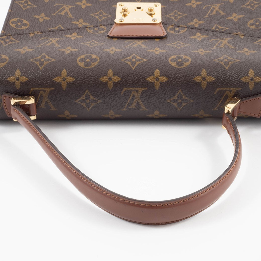 LOUIS VUITTON Concorde Monogram Canvas Womens Handbag Brown M51190 Preowned4