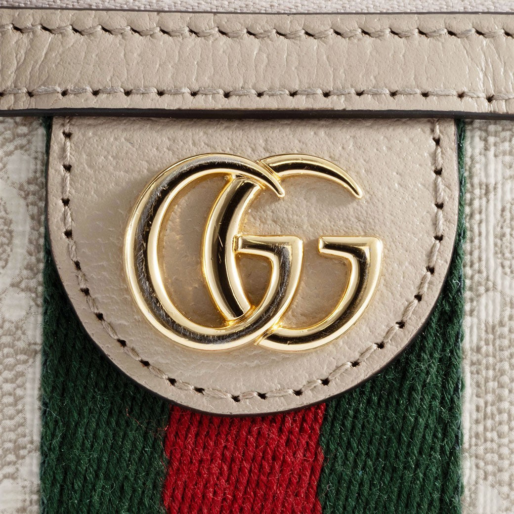 GUCCI Ophidia Mini GG Supreme Crossbody Shoulder Bag Beige Womens Preowned Auth11