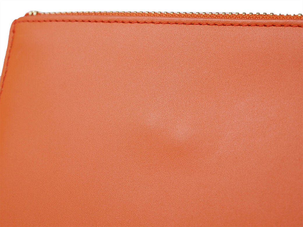 Comme des Garçons Ruby Eye Clutch Clutch Bag Second Bag Orange Leather Pouch L3
