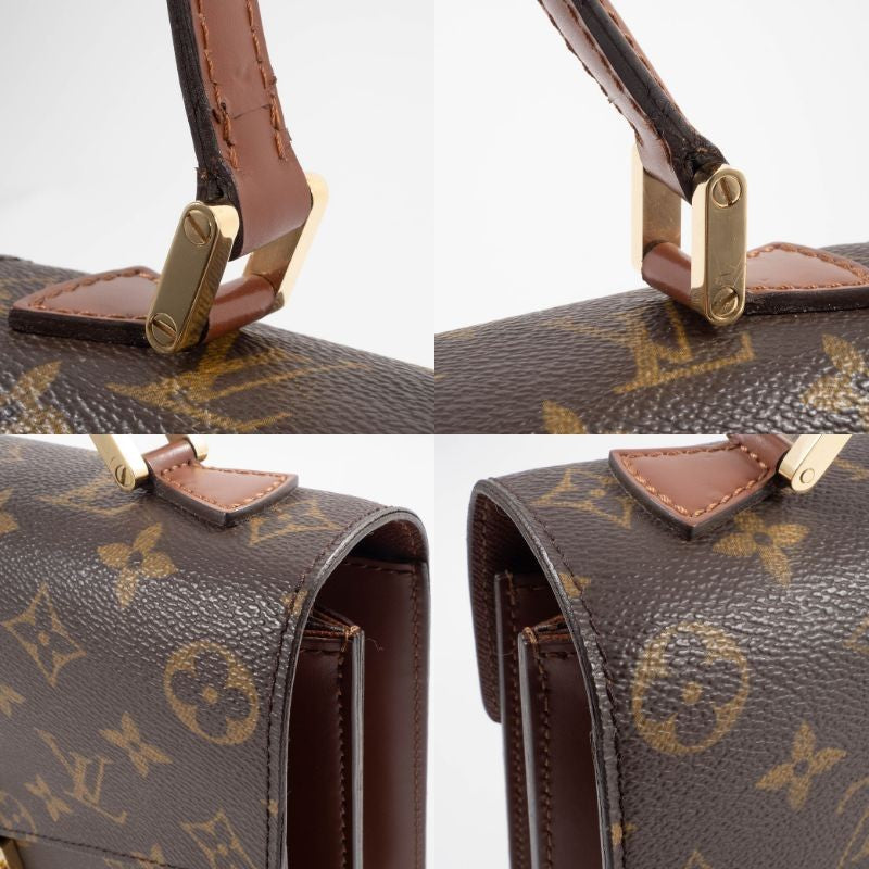 LOUIS VUITTON Concorde Monogram Canvas Womens Handbag Brown M51190 Preowned10