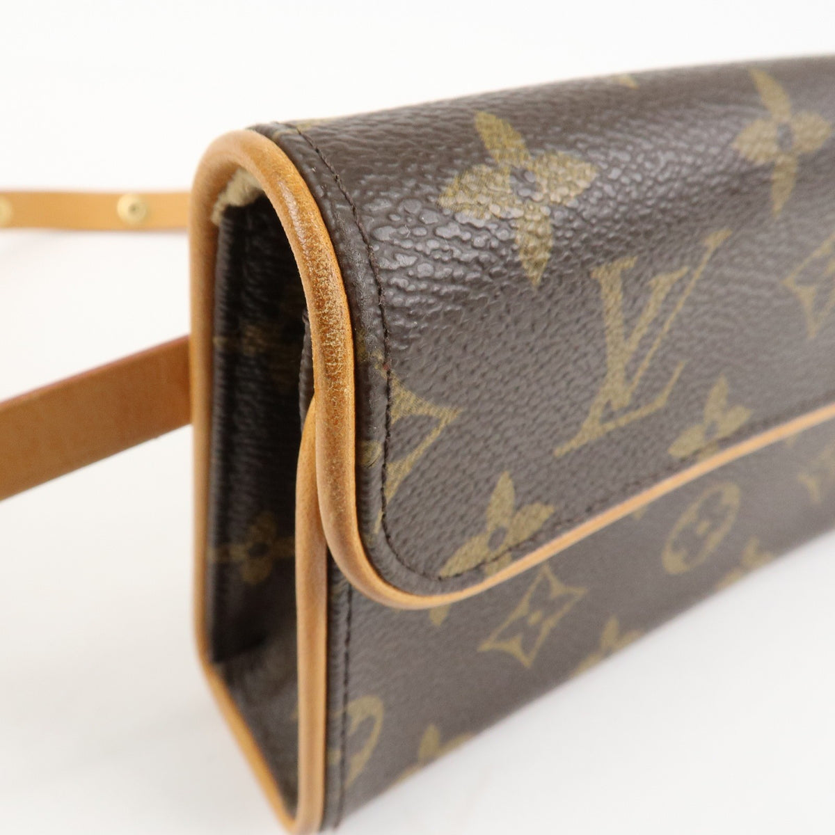 Louis Vuitton Monogram Pochette Florentine Waist Bag Belt XS M51855 Used F/S13