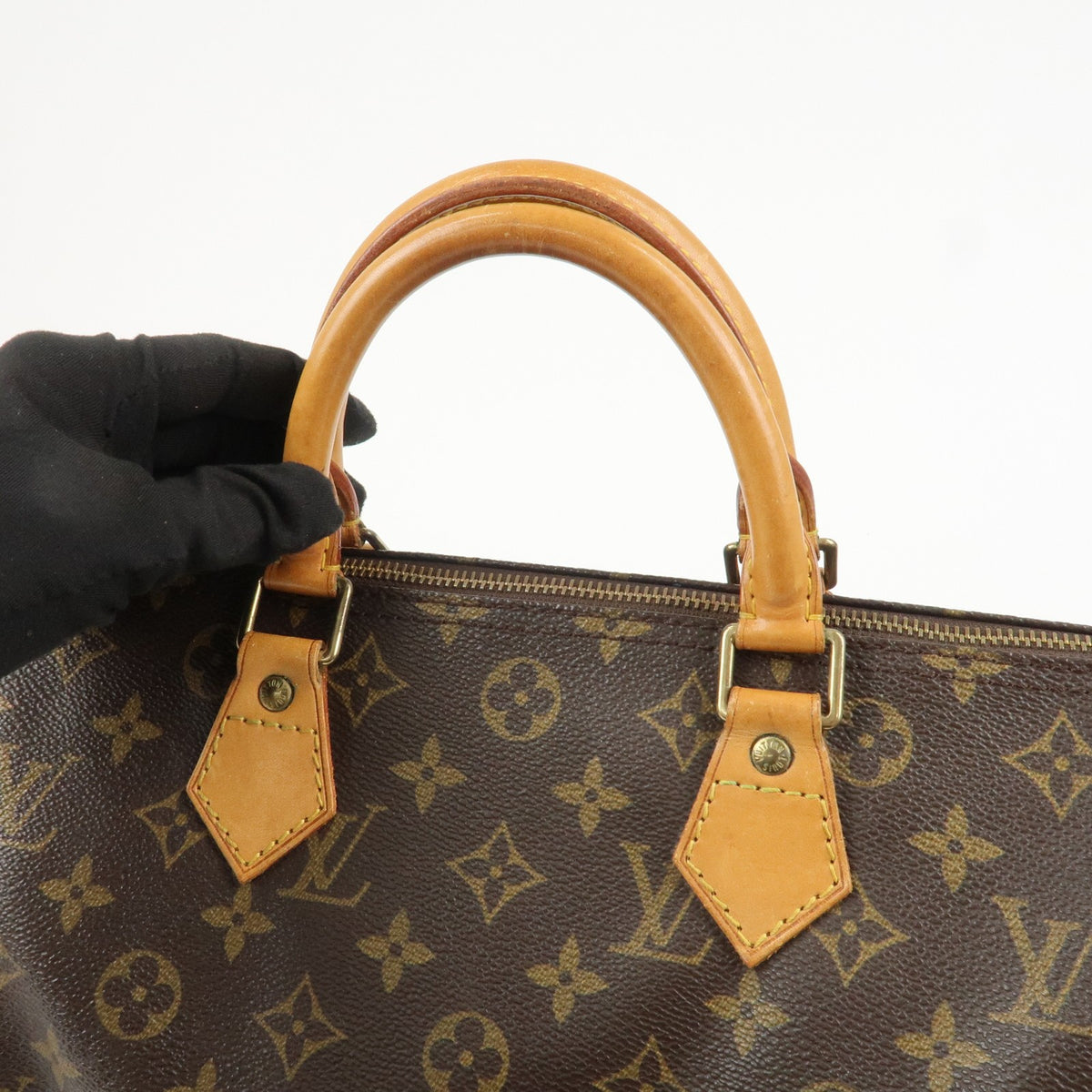 Louis Vuitton Monogram Speedy 30 Boston Bag Hand Bag Brown M41526 Auth Used F/S5