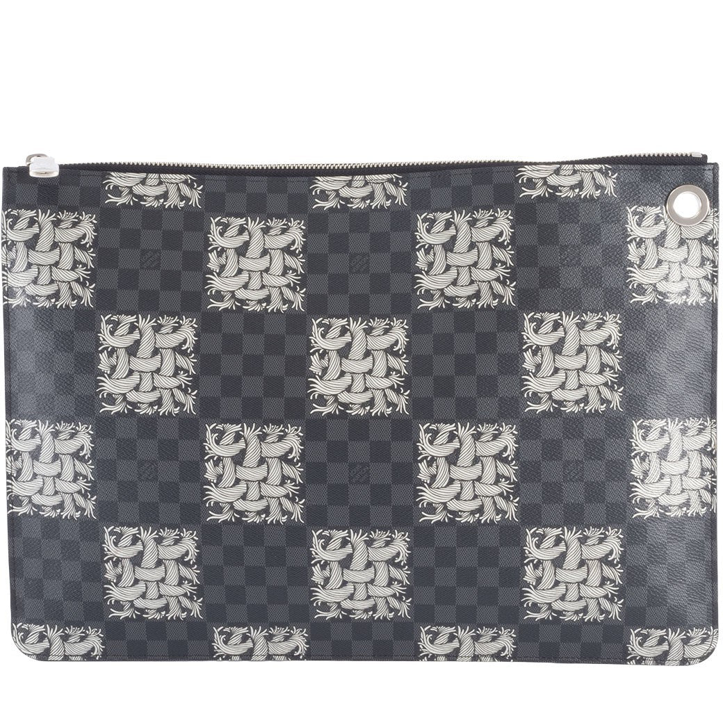 Louis Vuitton Pochette Jour GM Clutch Bag Second Bag N61232 Reuse Used Preowned0