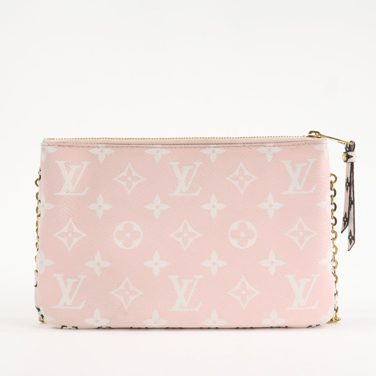 Louis Vuitton Monogram Giant Pochette Double Zip Pouch Rouge M67561 Used F/S1