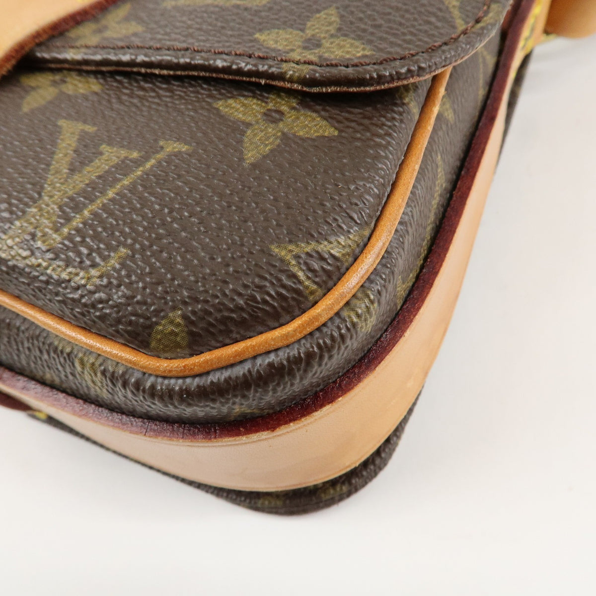 LOUIS VUITTON Mini Cartouchiere Monogram Crossbody Shoulder Bag M51254 Preowned12