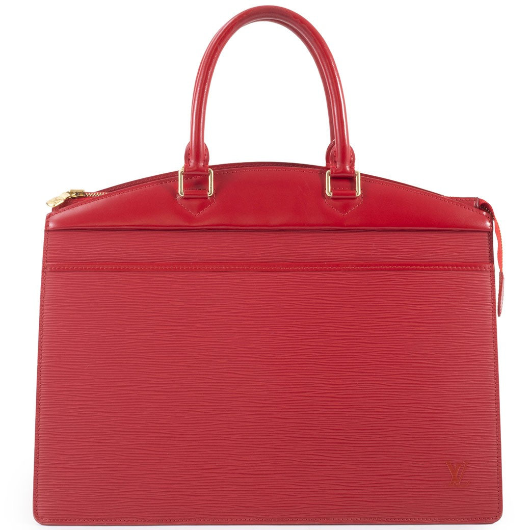 LOUIS VUITTON Riviera Womens Handbag Tote Bag Red Epi Leather Preowned Auth0