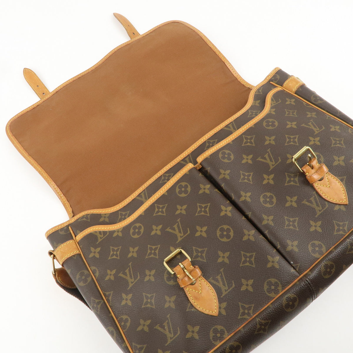 LOUIS VUITTON Monogram Gibessiere GM Crossbody Shoulder Bag Preowned Auth10