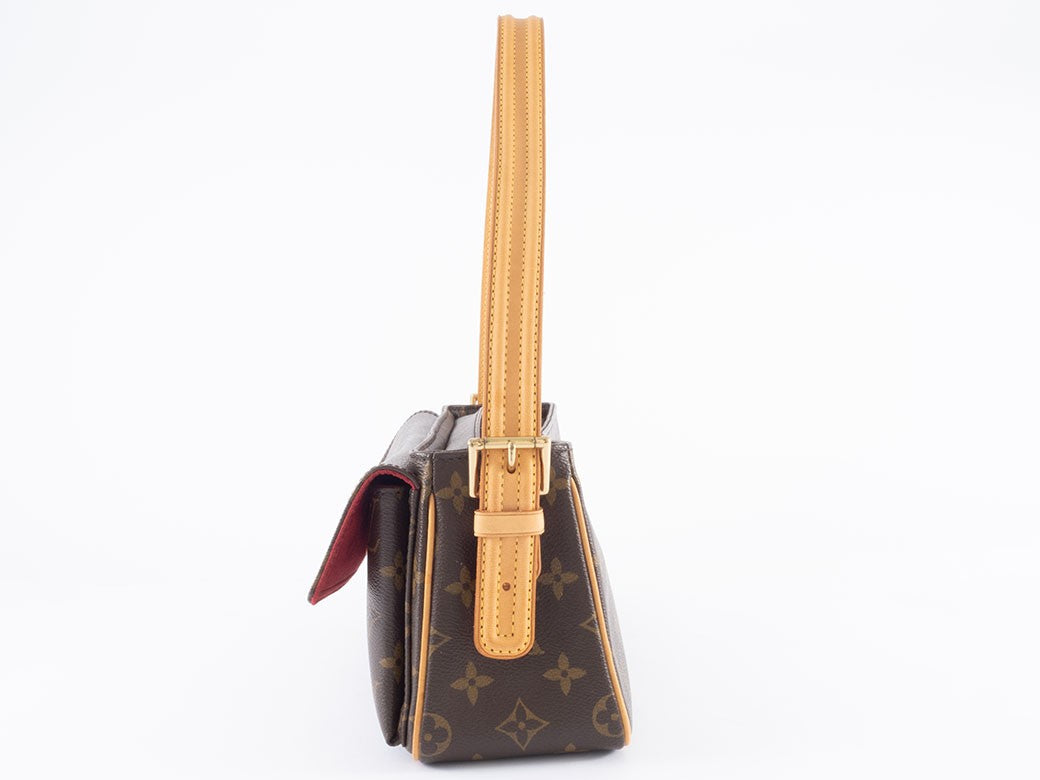 Louis Vuitton Bag Vivacite MM Monogram Shoulder Bag M51164 Reuse Used Preowned13