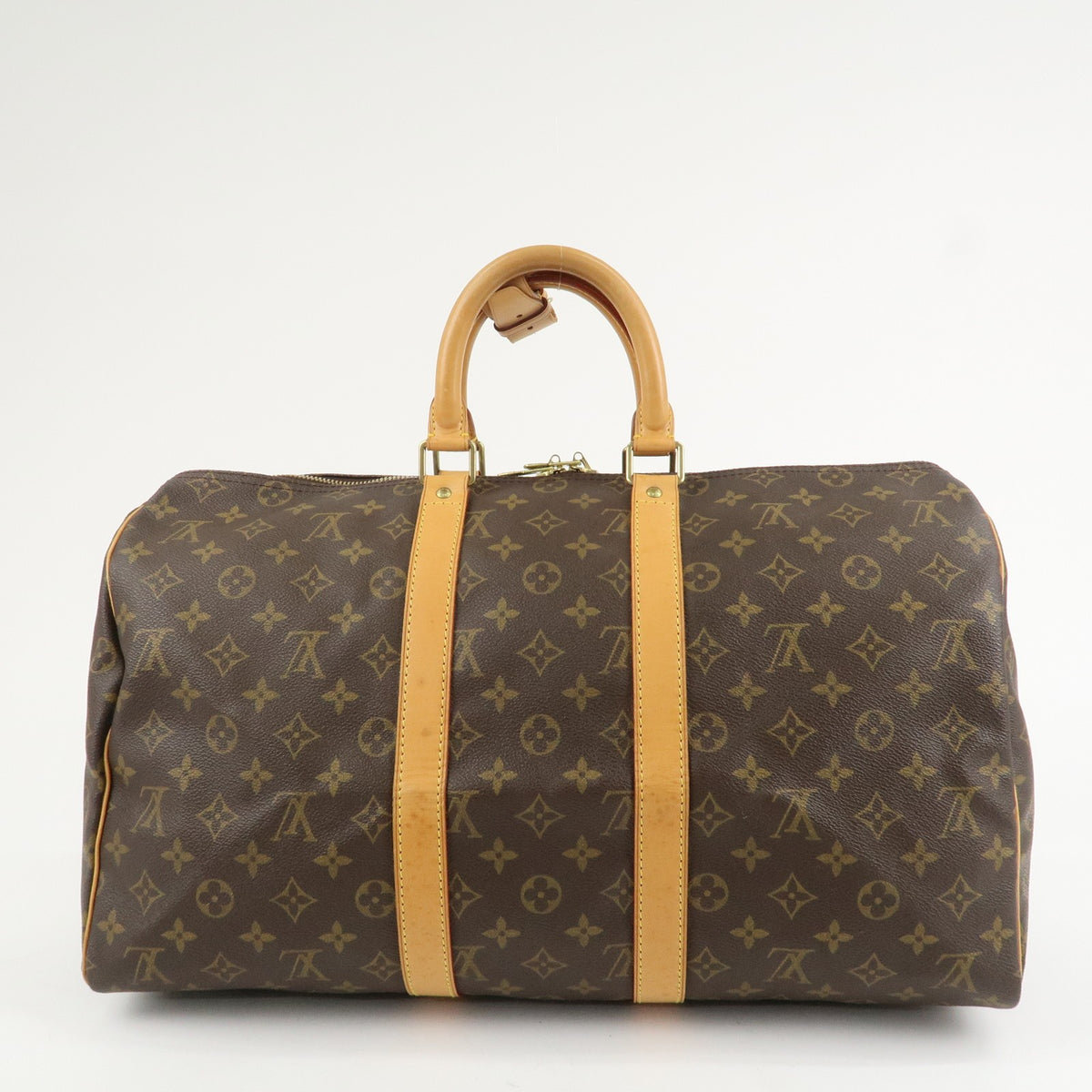 Louis Vuitton Monogram Keep All 45 Boston Bag Brown M41428 Authentic Used F/S1