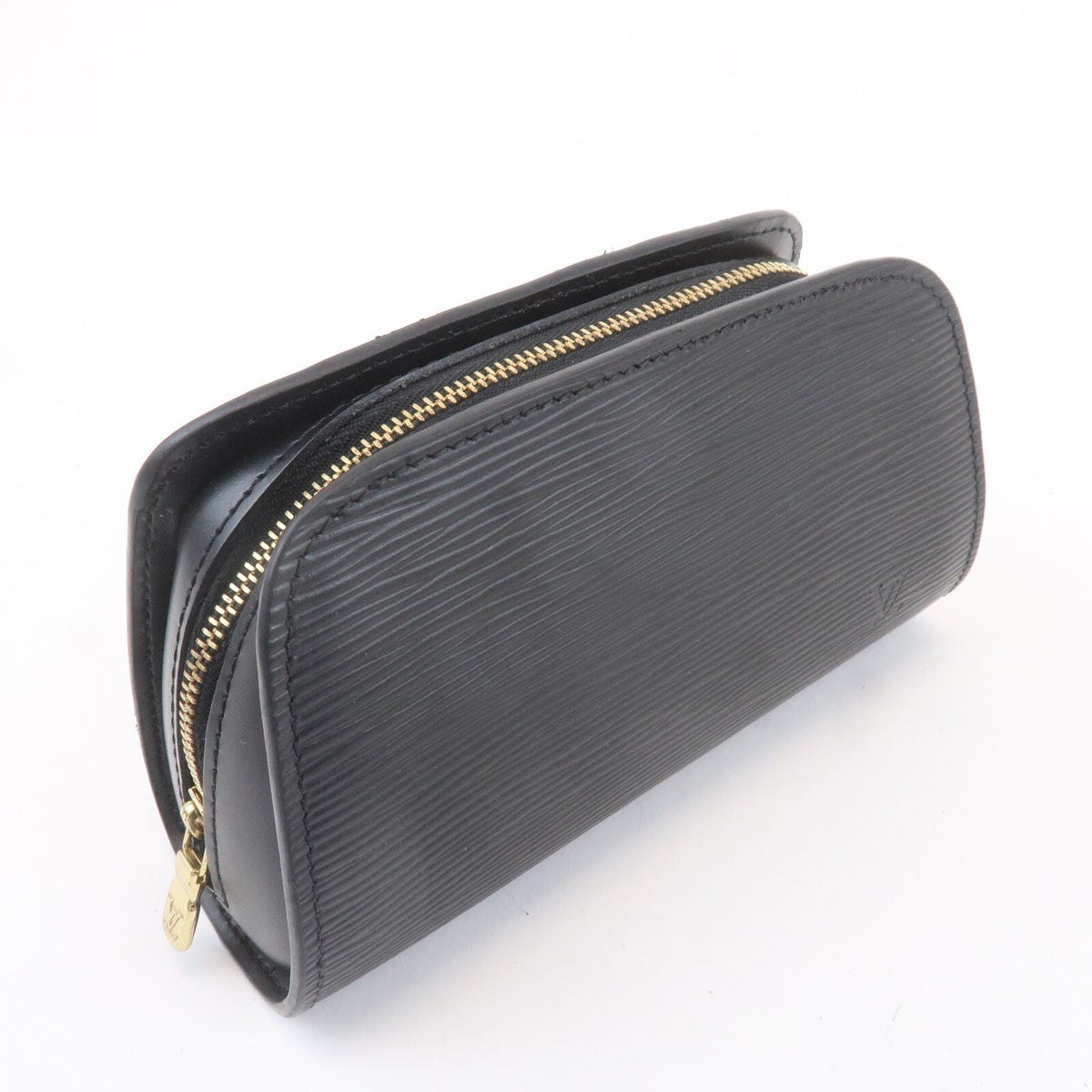LOUIS VUITTON Dauphine PM Cosmetic Pouch Epi Leather Black M48442 Preowned Auth3