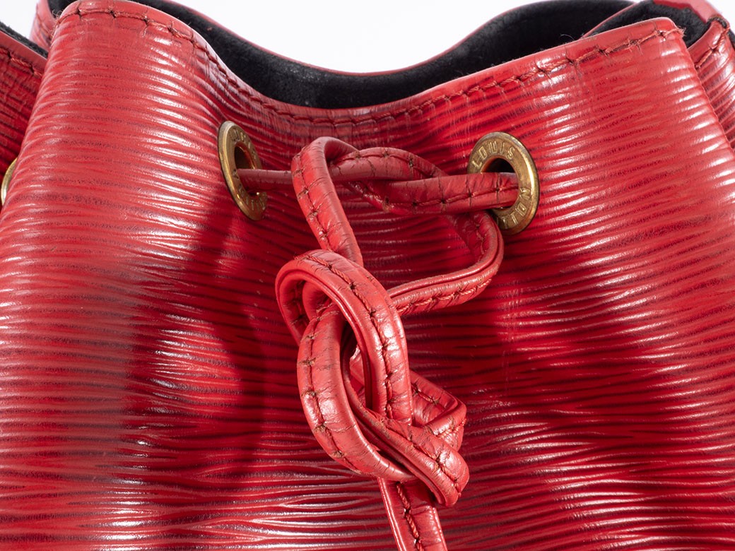 LOUIS VUITTON Noe Epi Leather Shoulder Bucket Drawstring Red M44007 Preowned16