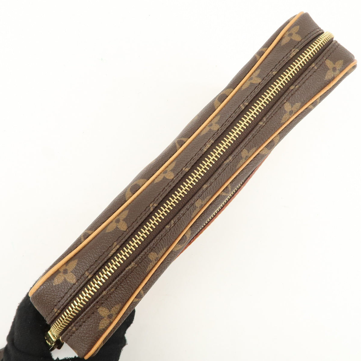 Louis Vuitton Monogram Marly Dragonne GM Clutch Bag Brown M51825 Auth Used F/S18