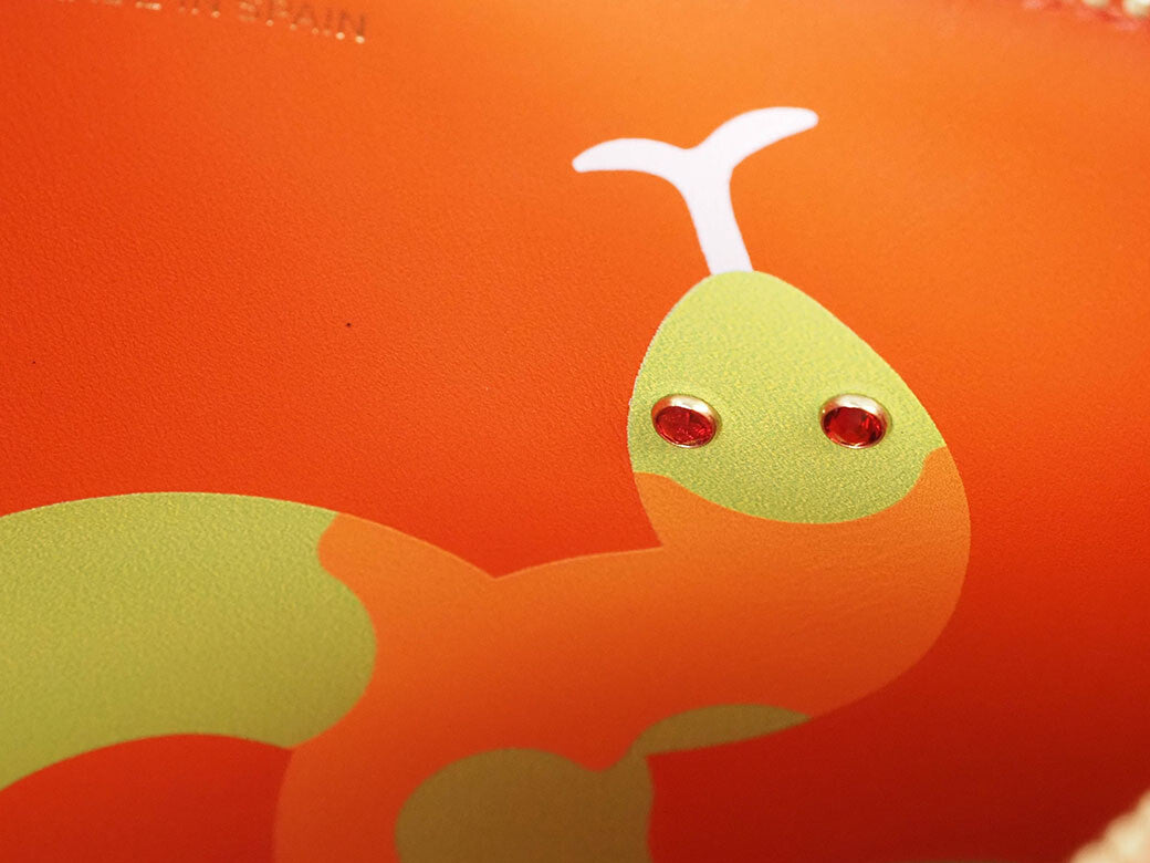 Comme des Garçons Ruby Eye Clutch Clutch Bag Second Bag Orange Leather Pouch L8