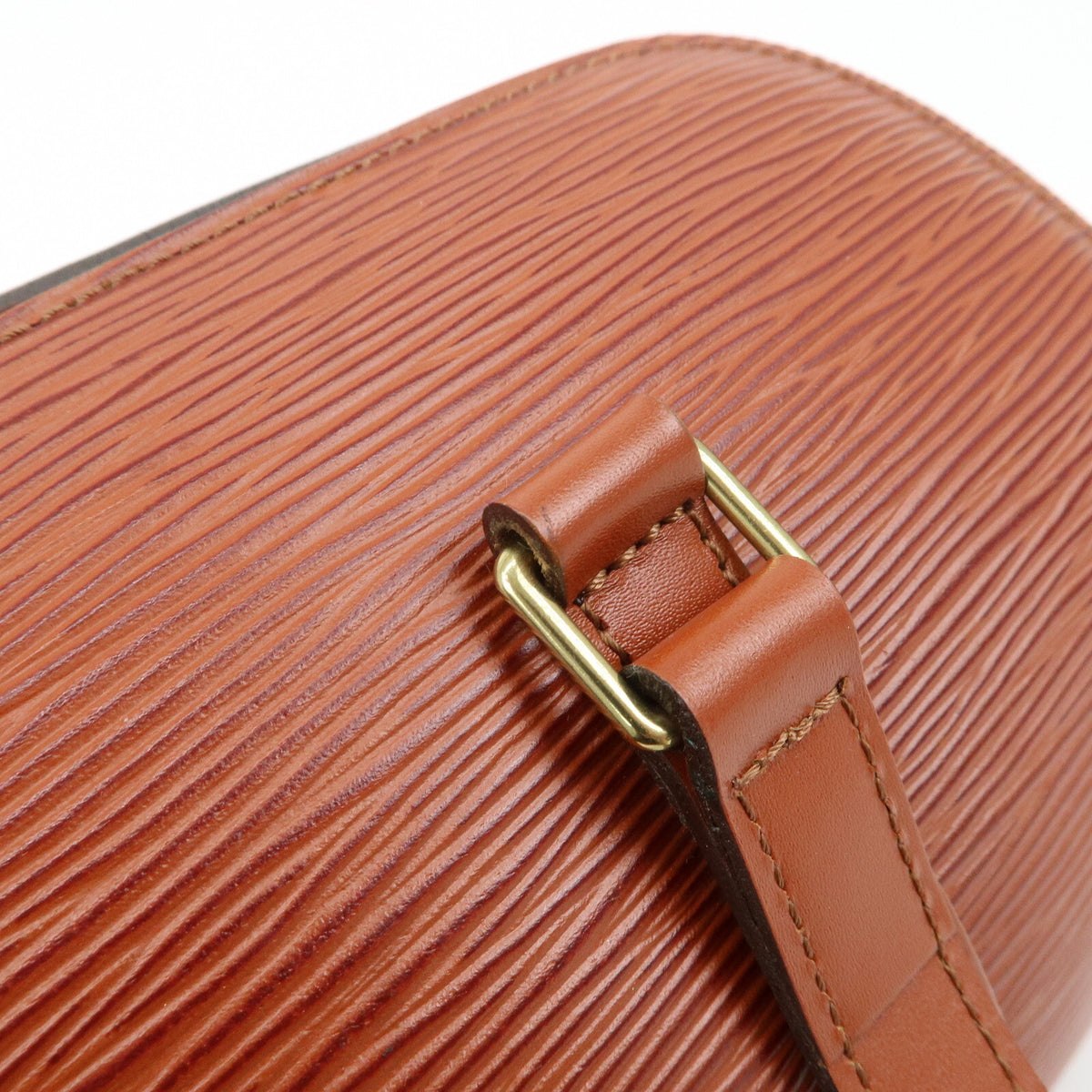 Louis Vuitton Epi Soufflot Shoulder Bag Kenya Brown M52223 Preowned Reuse Auth7