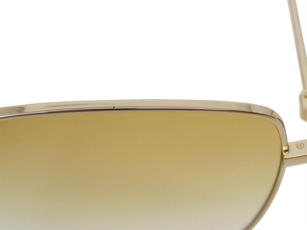 Gucci Square Charm Sunglasses Accessories Gold Yellow Gradation Pink GG1030SK3