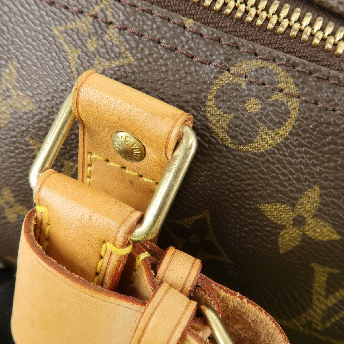 Louis Vuitton Monogram Keep All 45 Boston Bag Brown M41428 Authentic Used F/S9