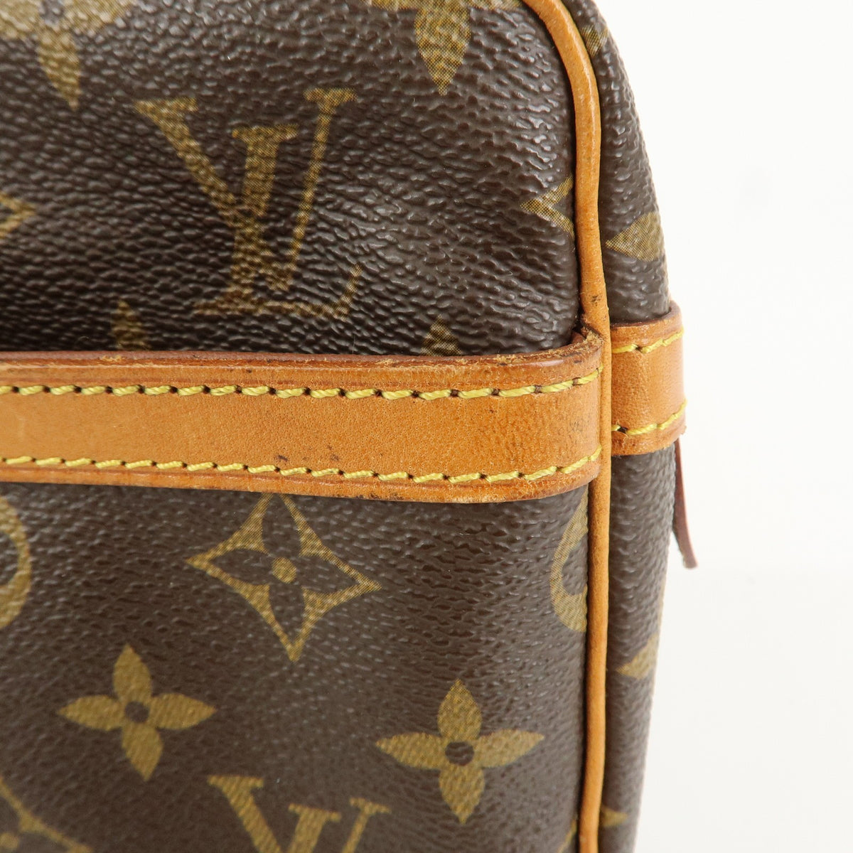 Louis Vuitton Monogram Compiegne 28 Pouch Clutch Bag Brown M51845 Auth Used F/S15