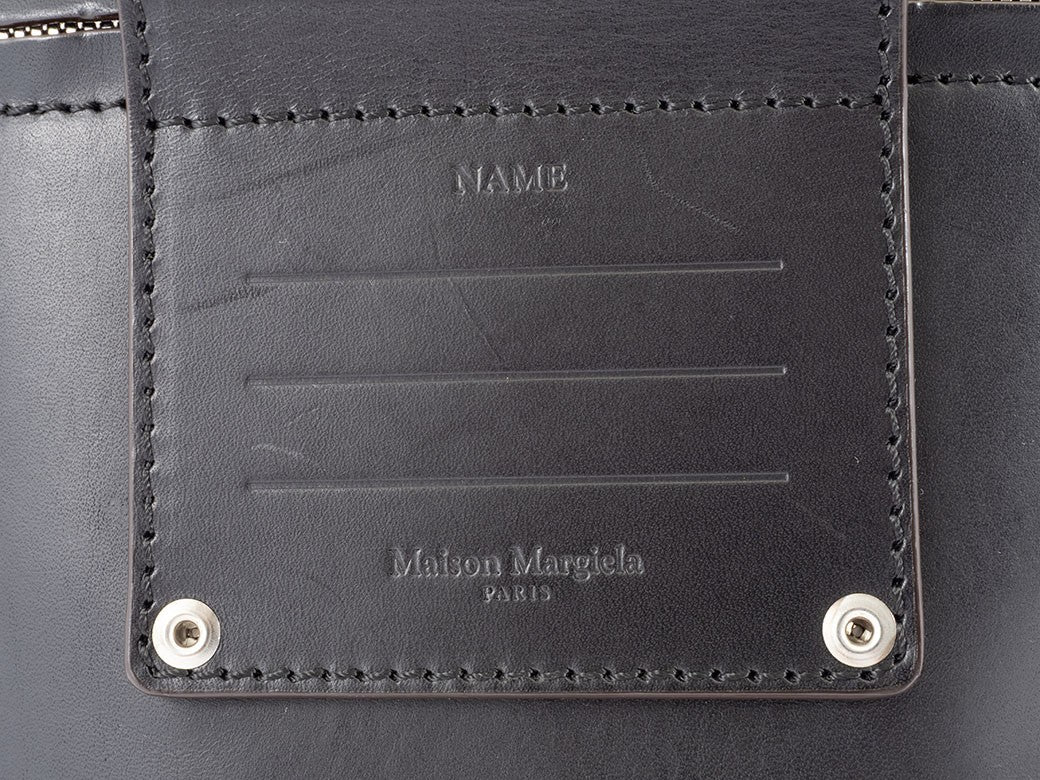 Auth Maison Margiela Backpack S55WA0131 Leather Black Reuse Used Preowned6