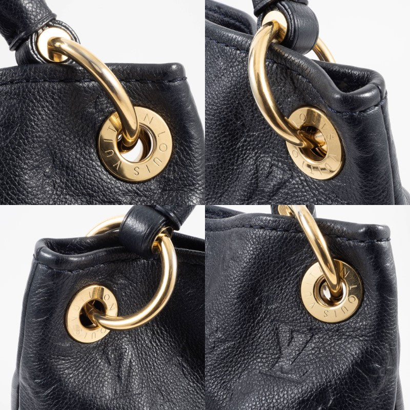 LOUIS VUITTON Artsy MM Monogram Empreinte Infini Leather Hobo Shoulder Bag Auth10