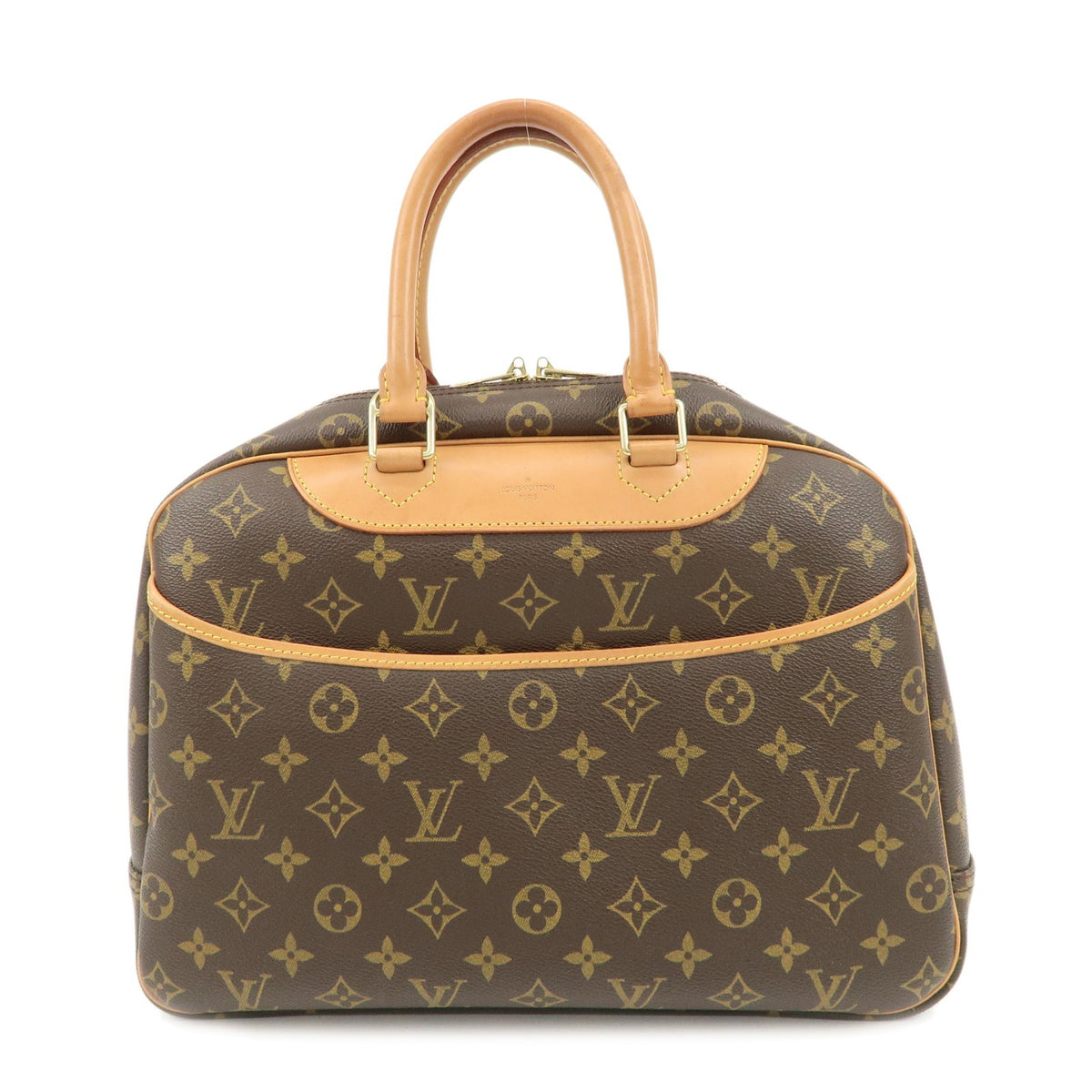 Louis Vuitton Handbag Monogram Deauville Brown M47270 Authentic Used F/S0
